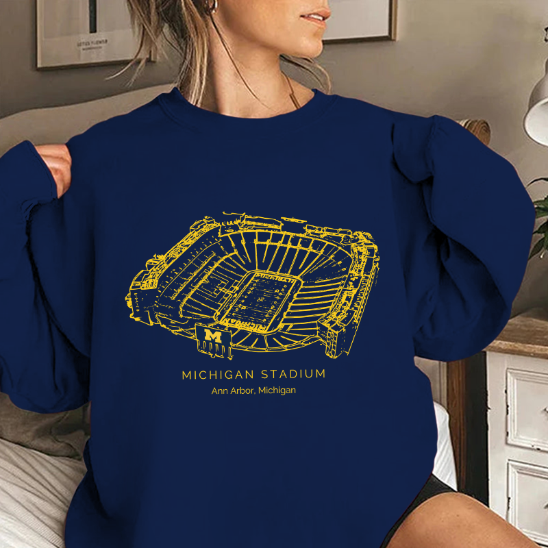 University Of Michigan Stadium Unisex Crewneck Sweatshirt