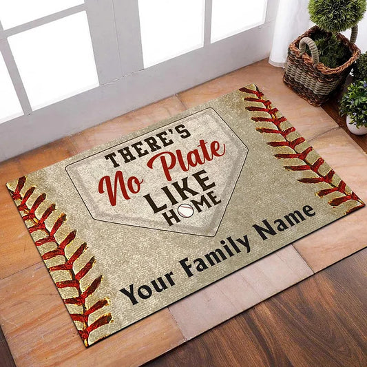 Doormat Sports Baseball  Fun Letter Theme Carpet Non Slip Entry Door Entrance Mat Absorbent  Fun Floor Mat