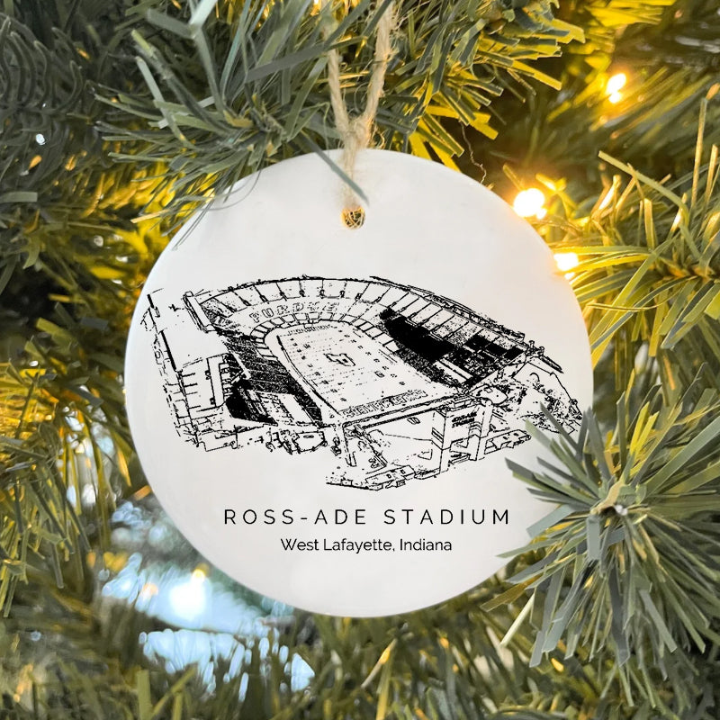 Ross–Ade Stadium - Purdue Boilermakers football,College Football Ceramic Christmas Ornament