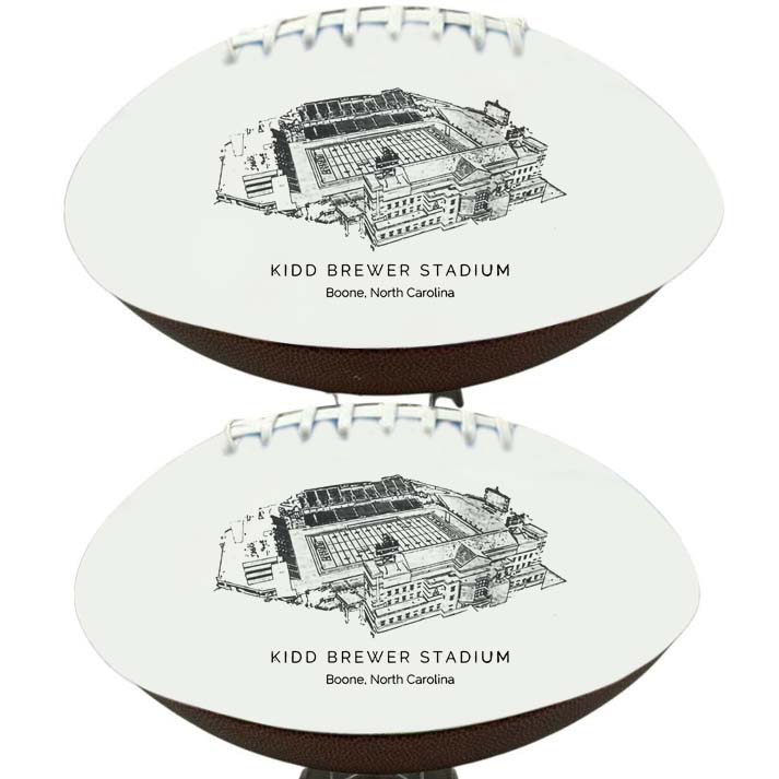 Kidd Brewer Stadium - Appalachian State Mountaineers football, Stipple Art College Football