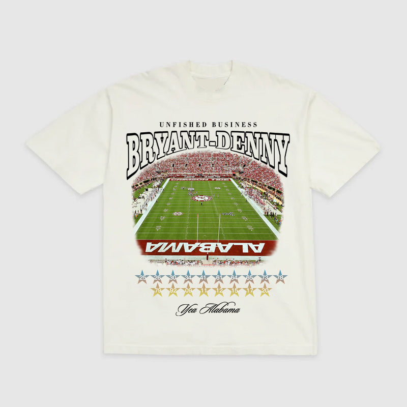 Unfinished Business Tee - Bryant-Denny Stadium