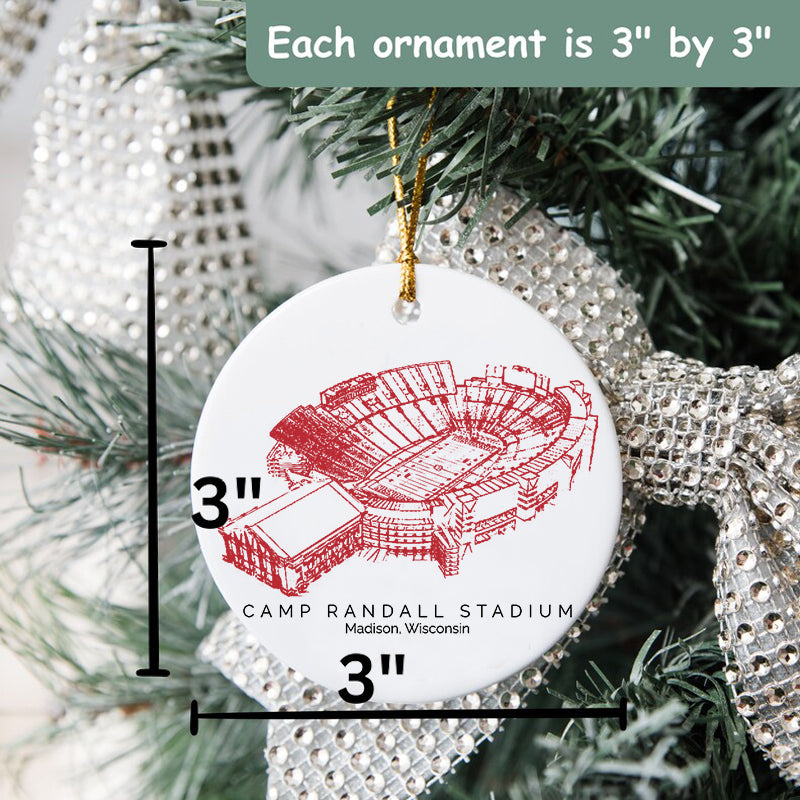 Camp Randall Stadium - Wisconsin Badgers football,College Football Ceramic Christmas Ornament