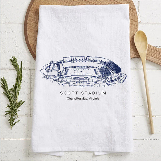 Scott Stadium - Virginia Cavaliers football,College Football Tea Towel