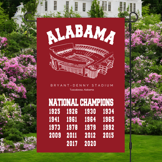 Alabama Crimson Tide football 2020 Football Playoff National Champions, Garage, Dorm, Outdoor Decoration