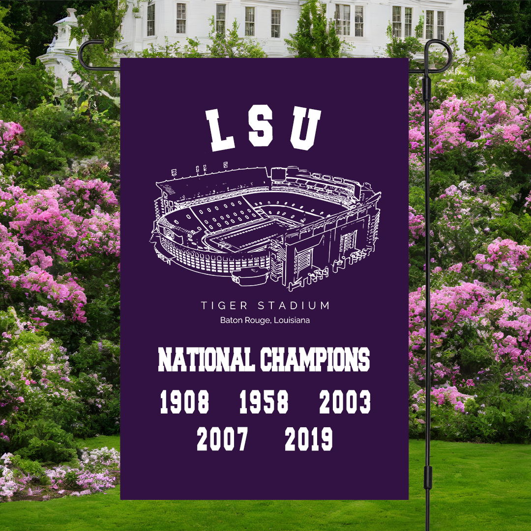 LSU Tigers football 2019 Football Playoff National Champions, Garage, Dorm, Outdoor Decoration