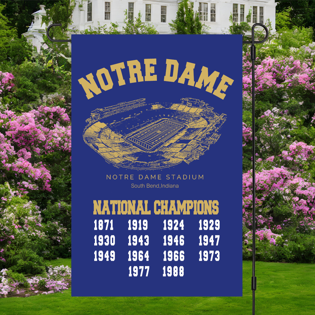 Notre Dame Fighting Irish football 1988 Football Playoff National Champions, Garage, Dorm, Outdoor Decoration