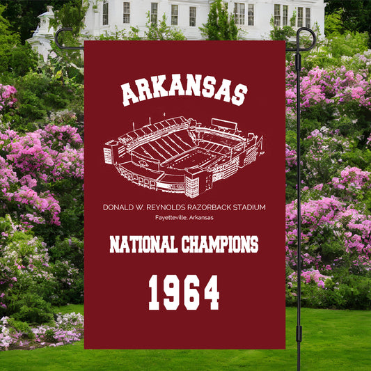 Arkansas Razorbacks football 1964 Football Playoff National Champions, Garage, Dorm, Outdoor Decoration