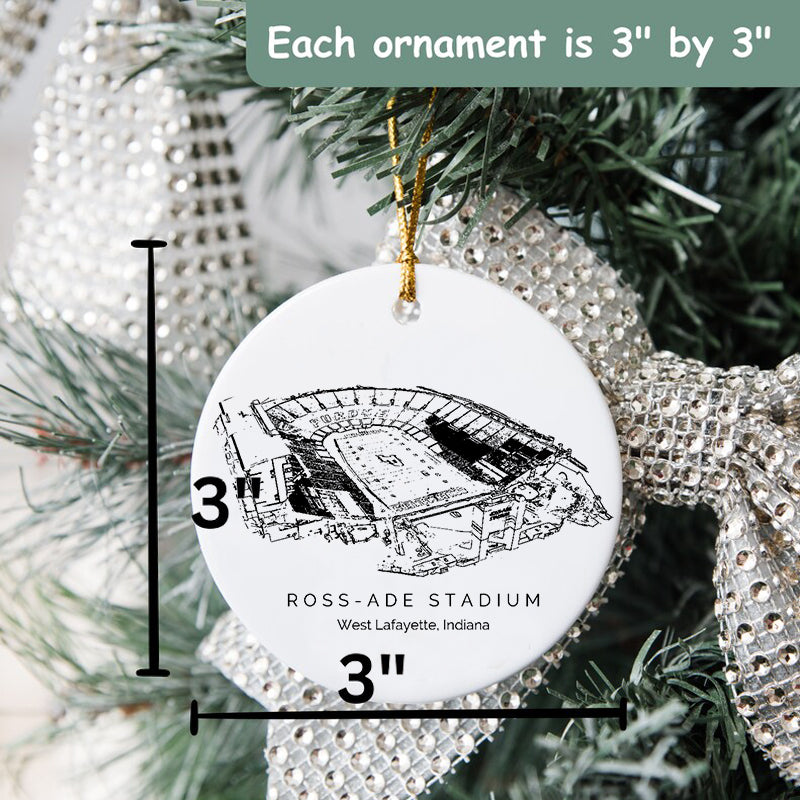 Ross–Ade Stadium - Purdue Boilermakers football,College Football Ceramic Christmas Ornament