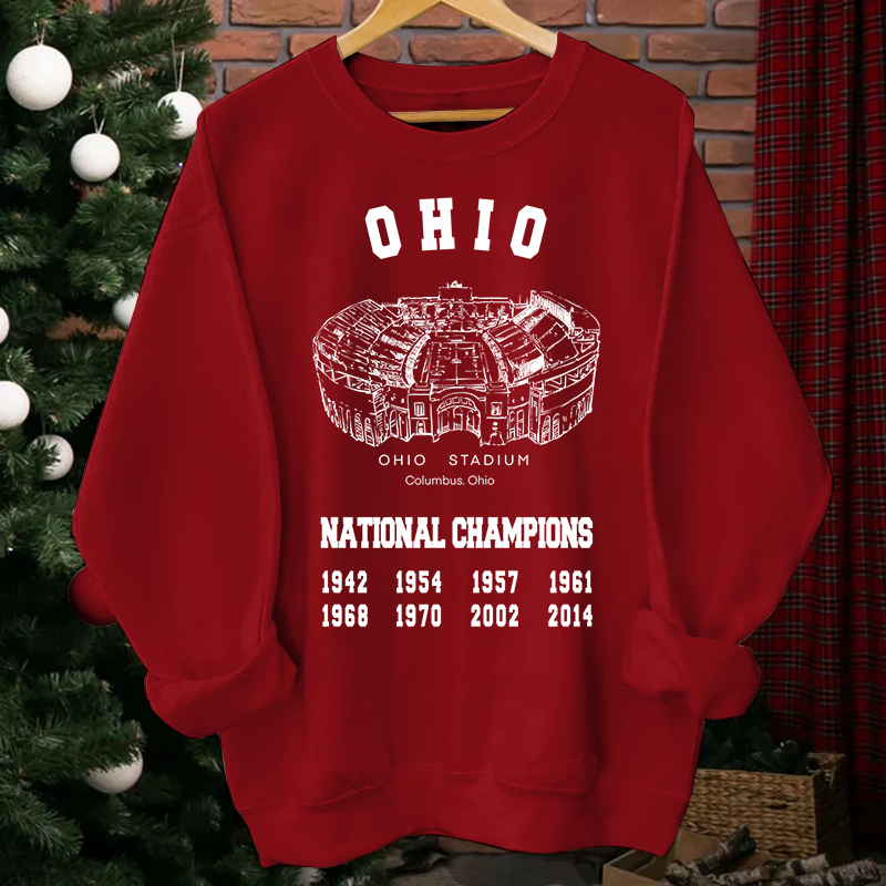 Ohio State University Stadium Champion Unisex Crewneck Sweatshirt