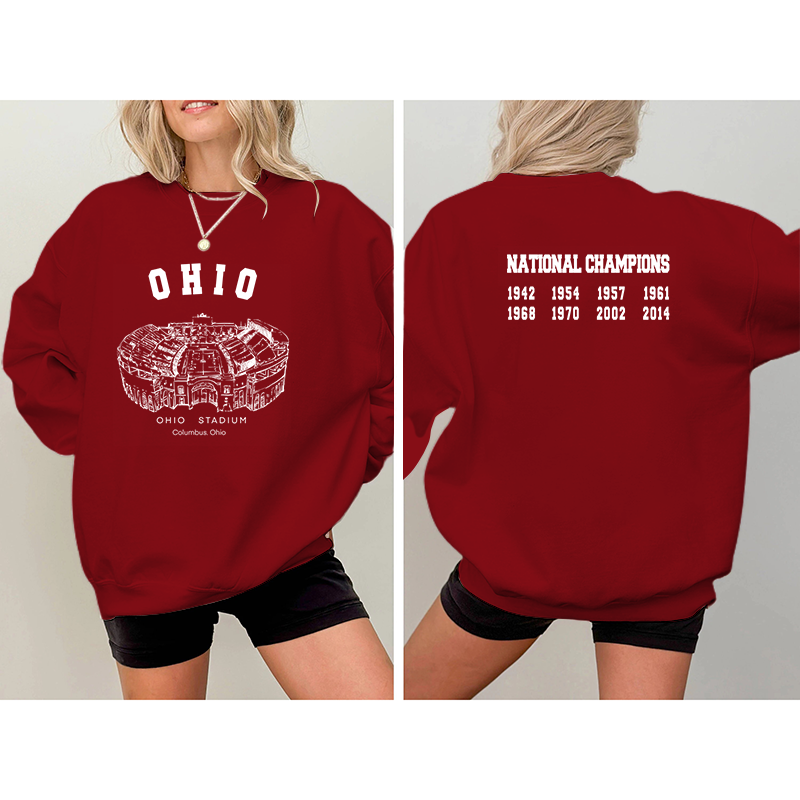 Ohio State University Stadium Champion Unisex Crewneck Sweatshirt