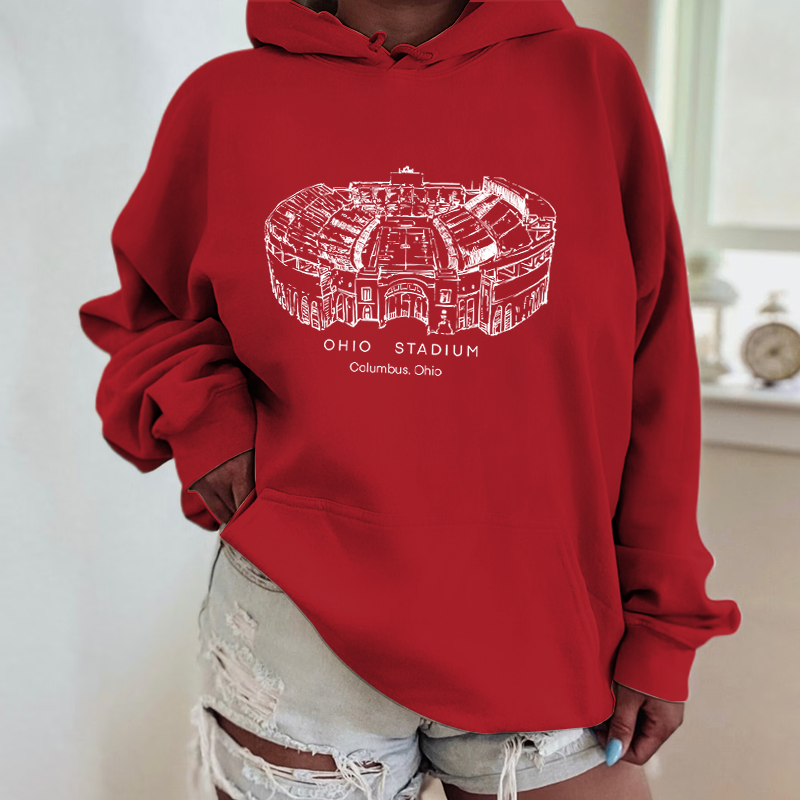 Ohio State University Stadium Unisex Crewneck Sweatshirt