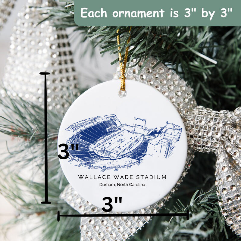 Wallace Wade Stadium - Duke Blue Devils football,College Football Ceramic Christmas Ornament