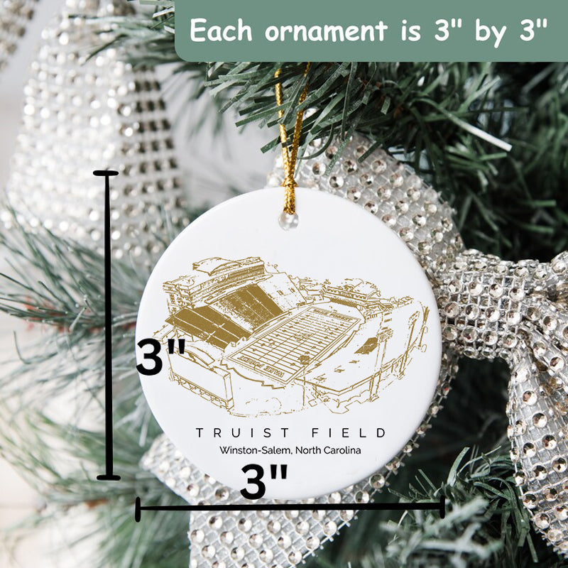 Truist Field - Wake Forest Demon Deacons football,College Football Ceramic Christmas Ornament