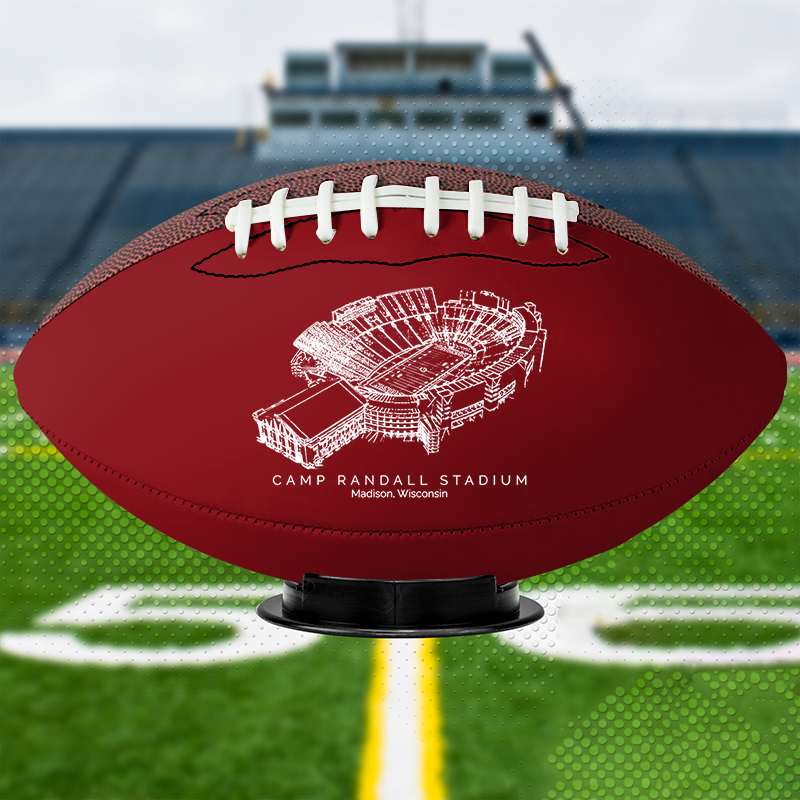 Camp Randall Stadium - Wisconsin Badgers football, Stipple Art College Football