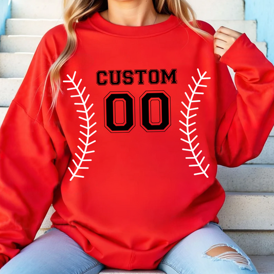 Personalized Baseball T-Shirt，Crewneck，Hoodie