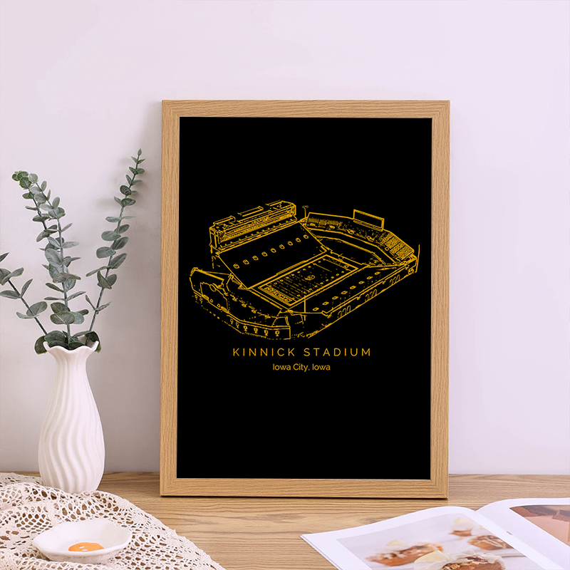 Kinnick Stadium - Iowa Hawkeyes football, College Football Frame