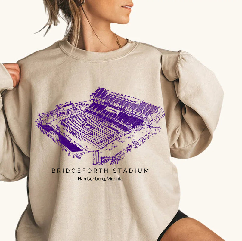 Bridgeforth Stadium James Madison University Unisex Crewneck Sweatshirt