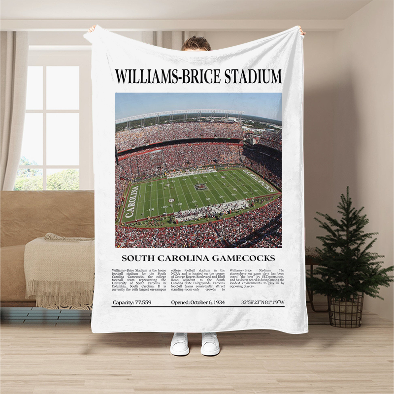 Williams–Brice Stadium - Highlight Moment Blanket,South Carolina Gamecocks football