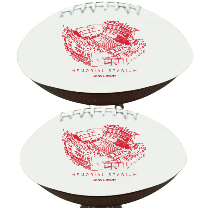 Memorial Stadium (Lincoln) - Nebraska Cornhuskers football, Stipple Art College Football