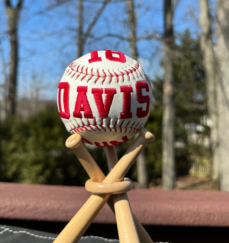 Father's Day Gift//Custom Personalized Embroidered Baseball // Baseball Gift // Keepsake ball // Graduation Gift// Memorabilia