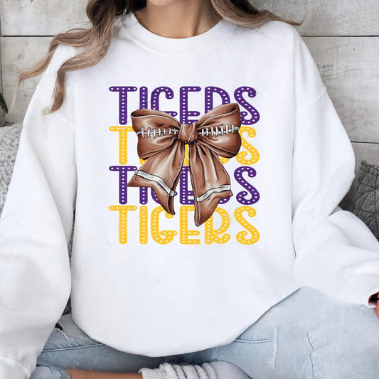 LSU Tigers football Tigers Football Bow-Knot Sweatshirt