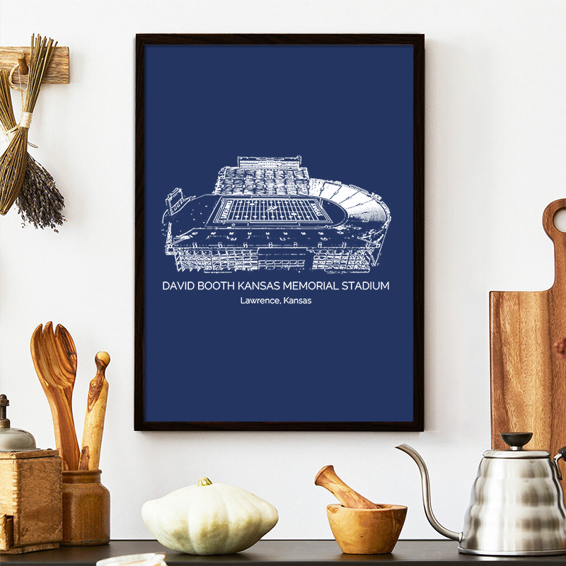 David Booth Kansas Memorial Stadium-Kansas Jayhawks football, College Football Frame