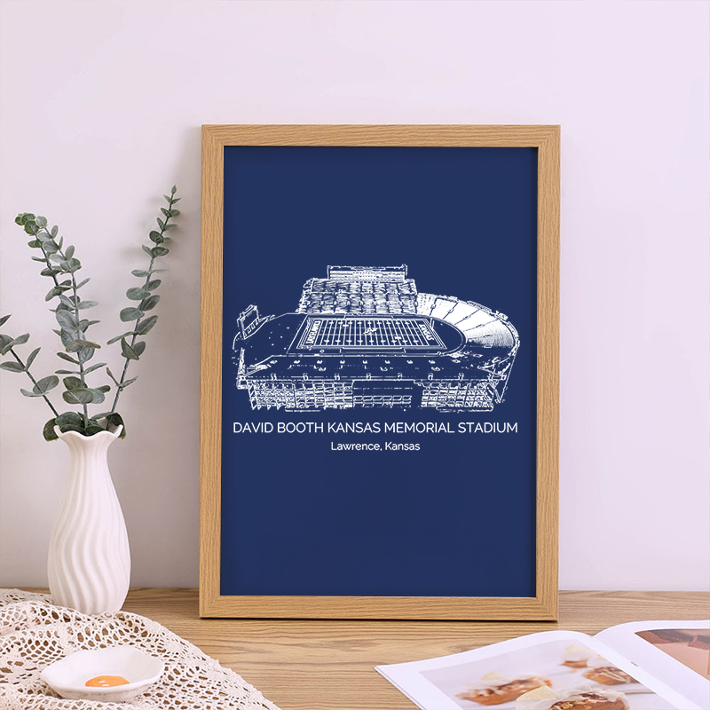 David Booth Kansas Memorial Stadium-Kansas Jayhawks football, College Football Frame