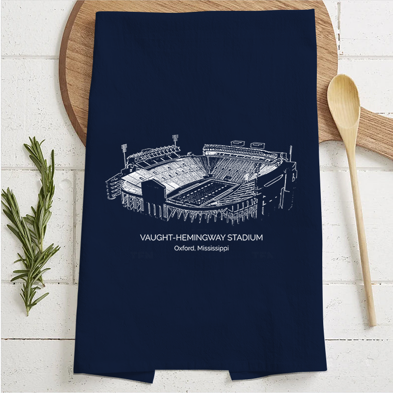 Vaught–Hemingway Stadium - Ole Miss Rebels football,College Football Tea Towel