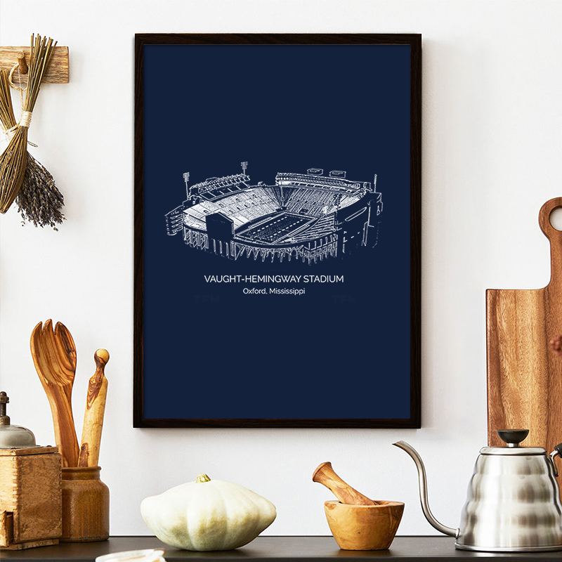 Vaught–Hemingway Stadium - Ole Miss Rebels football, College Football Frame