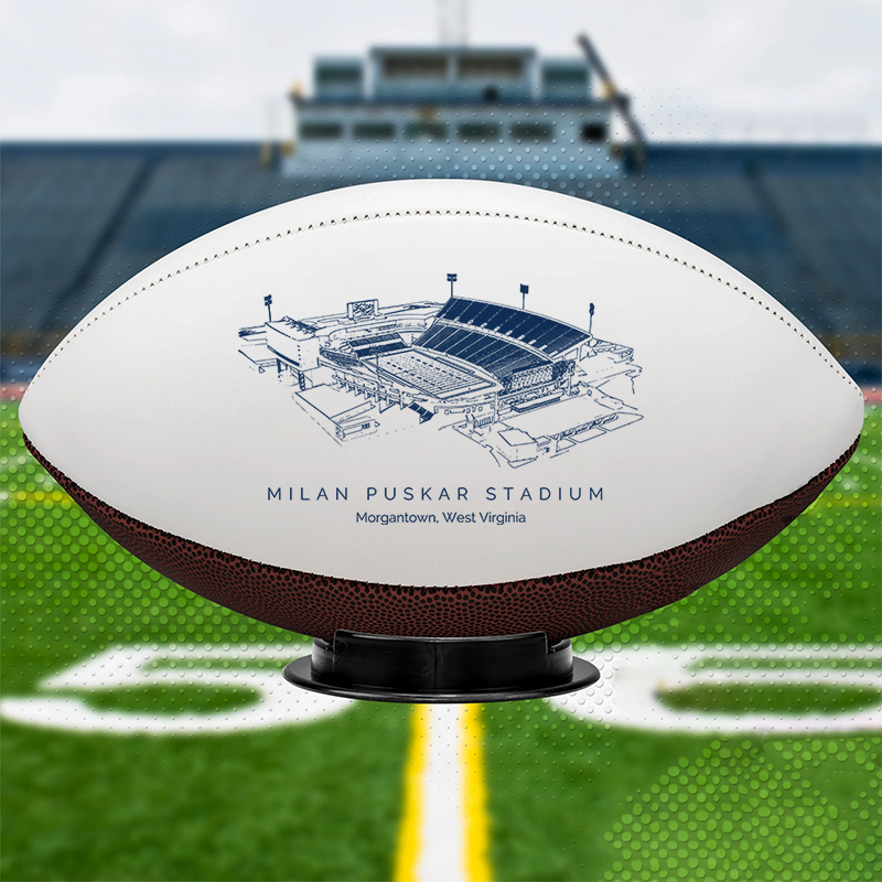 Milan Puskar Stadium - West Virginia Mountaineers football, Stipple Art College Football