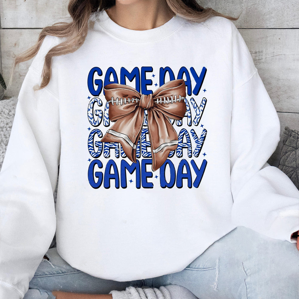 Kentucky Wildcats football Game Day Football Bow-Knot Sweatshirt