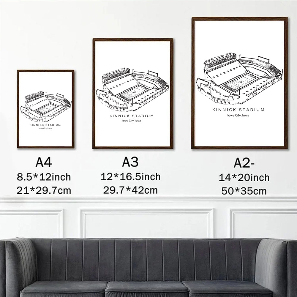 Kinnick Stadium - Iowa Hawkeyes football, College Football Frame