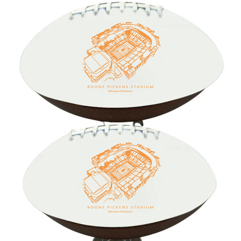 Boone Pickens Stadium - Oklahoma State Cowboys football, Stipple Art College Football