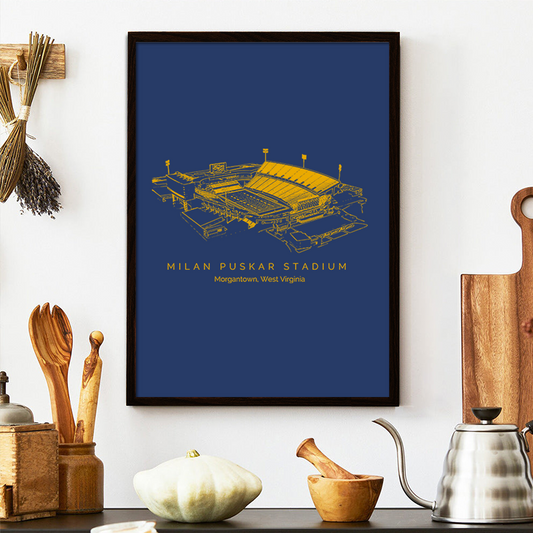 Milan Puskar Stadium - West Virginia Mountaineers football, College Football Frame