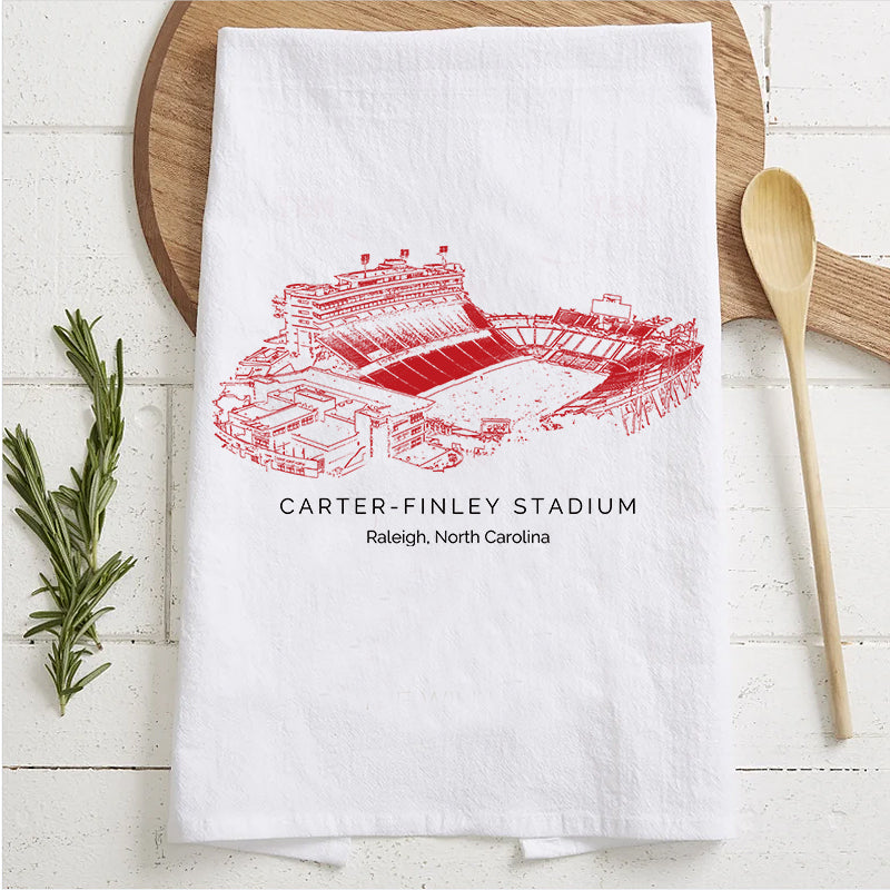 Carter–Finley Stadium - NC State Wolfpack football,College Football Tea Towel