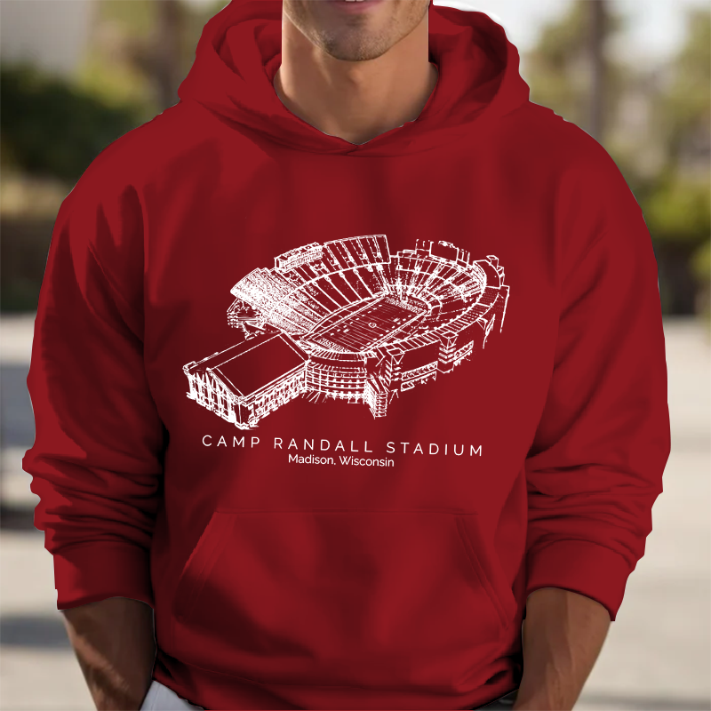 Wisconsin Camp Randall Stadium Unisex Crewneck Sweatshirt