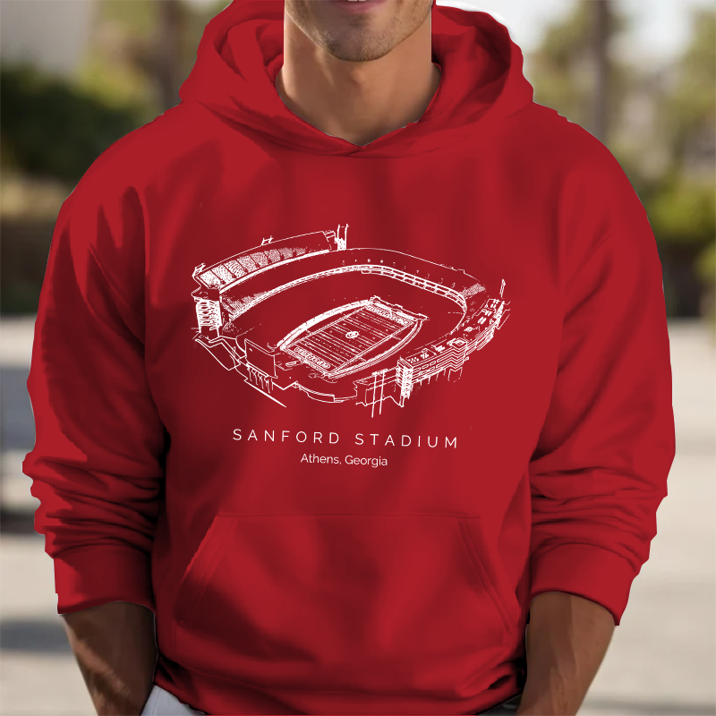 Georgia Bulldogs Stadium Unisex Crewneck Sweatshirt