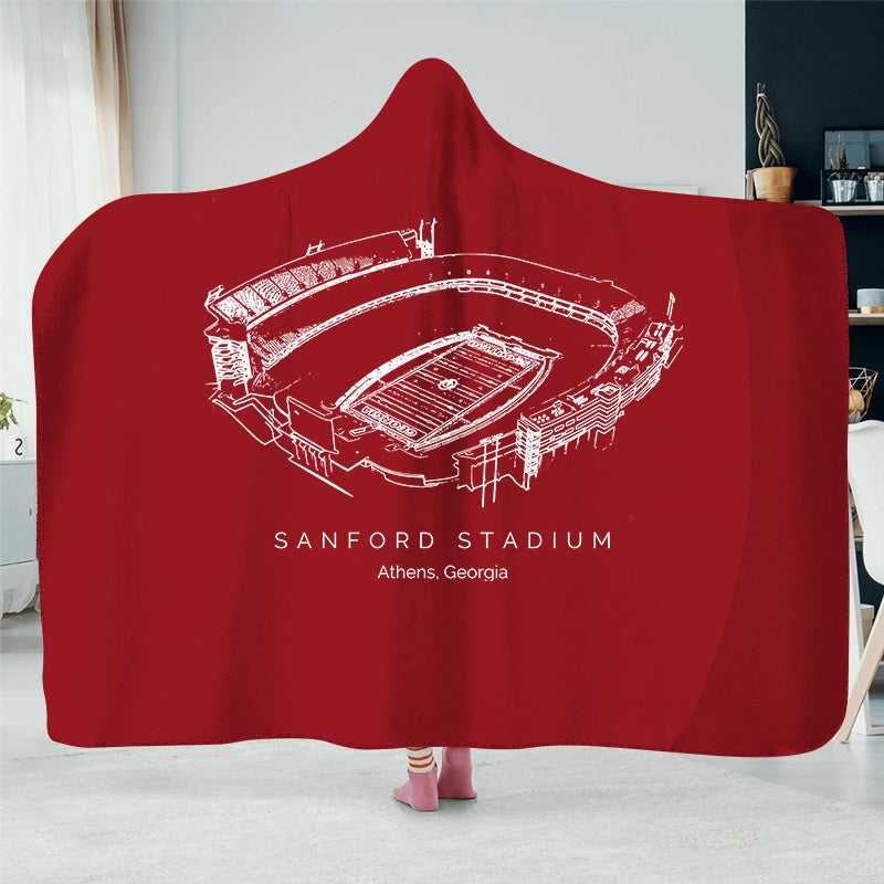 Sanford Stadium - Georgia Bulldogs football, College Football Hat Blanket