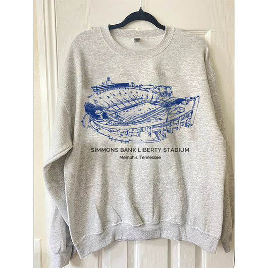 University of Memphis Stadium Unisex Crewneck Sweatshirt