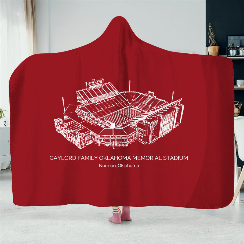 Gaylord Family Oklahoma Memorial Stadium - Oklahoma Sooners football, College Football Hat Blanket