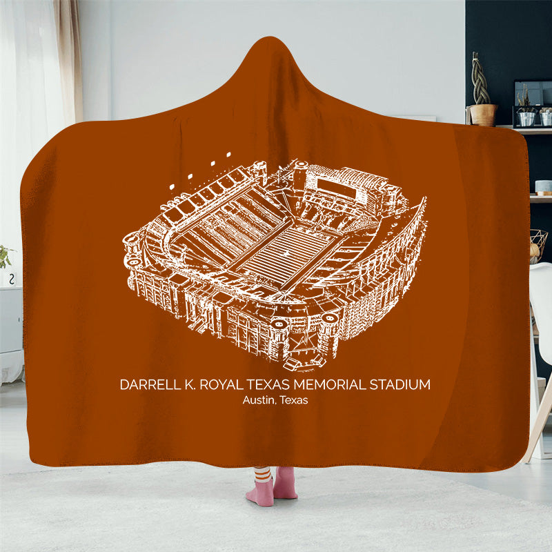 Darrell K Royal–Texas Memorial Stadium - Texas Longhorns football,College Football Hat Blanket