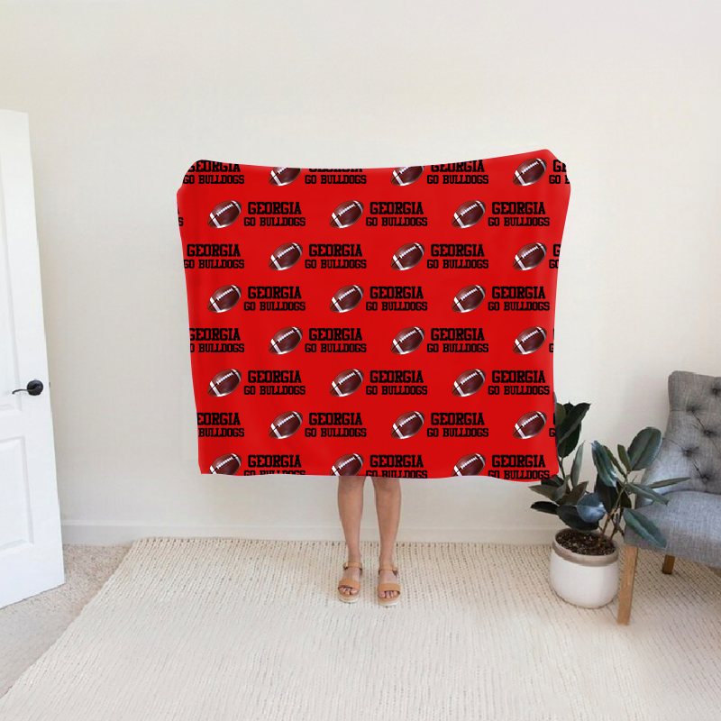 Personalized Georgia Go Bulldogs Football Bleacher Blanket