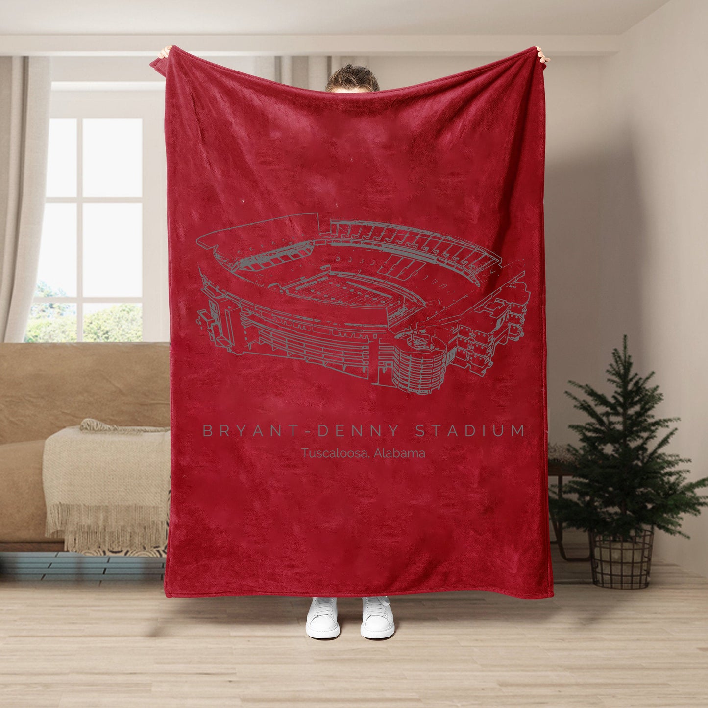 Saban Field at Bryant-Denny Stadium - Alabama Crimson Tide football - University of Alabama at Birmingham,College Football Blanket