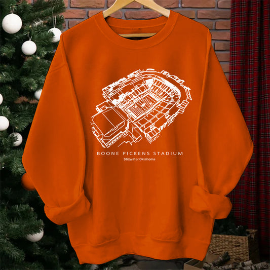 Oklahoma State Stadium Unisex Crewneck Sweatshirt