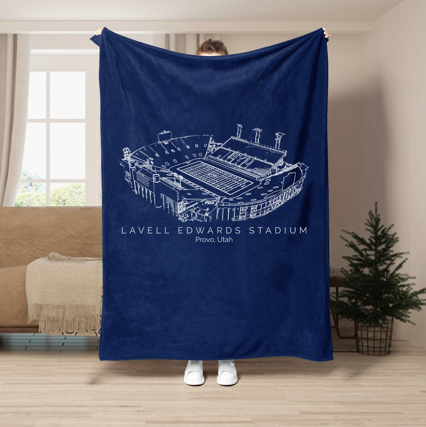 LaVell Edwards Stadium - BYU Cougars football,College Football Blanket