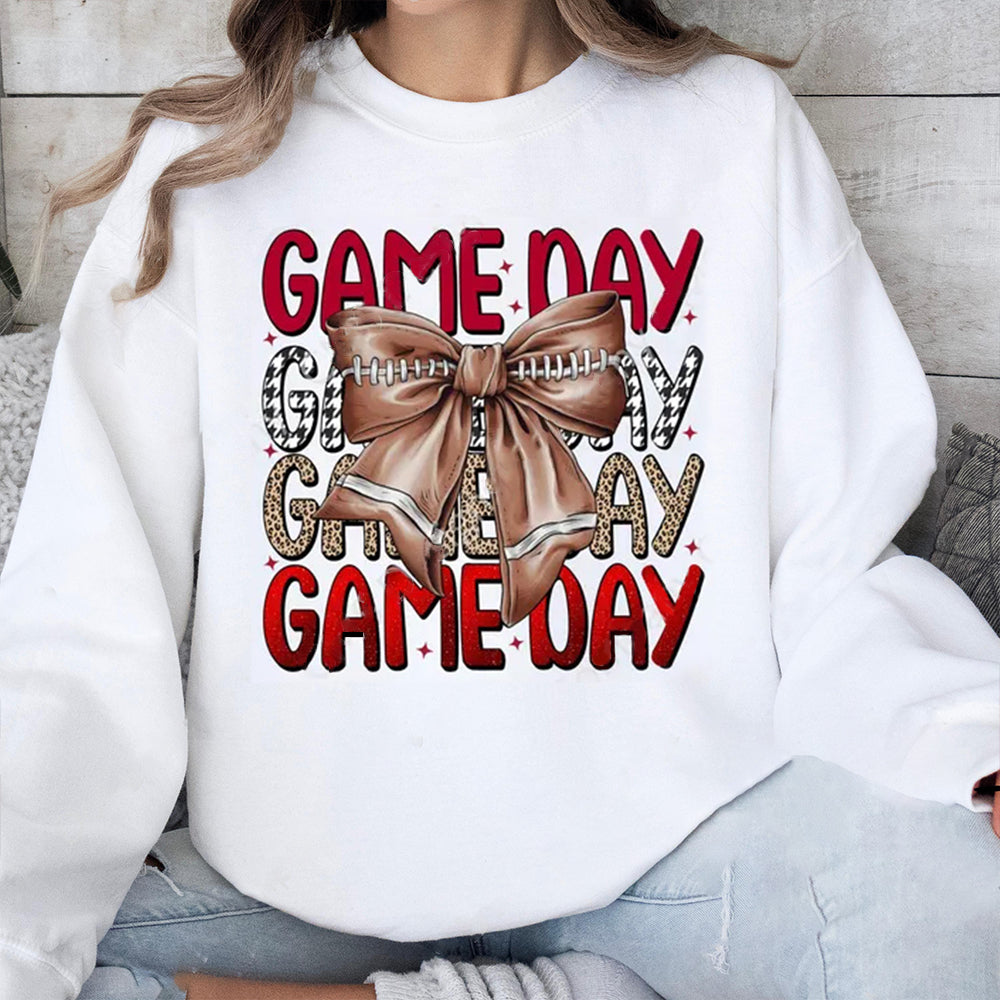 Alabama Crimson Tide football Game Day Football Bow-Knot Sweatshirt