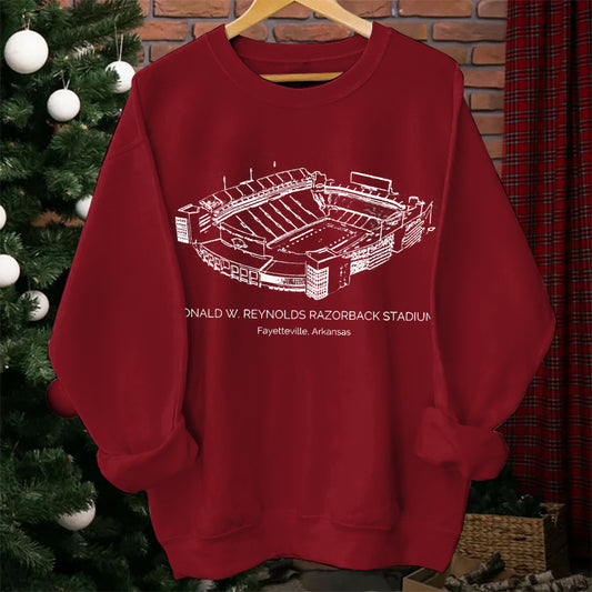 Arkansas Razorbacks Stadium Unisex Crewneck Sweatshirt