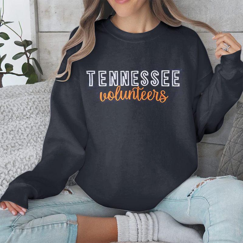 Tennessee Vols PUFF Embroidery Sweatshirt,Tennessee Vols,College Team Sweatshirt,TN Vols Apparel ,Vols,TN Volunteers Gift