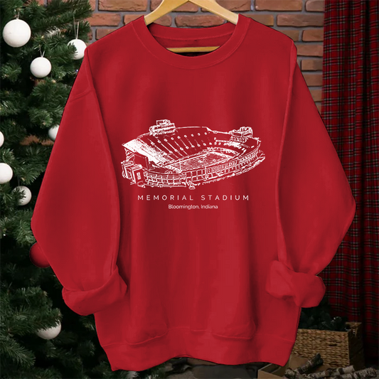 Indiana University Stadium Unisex Crewneck Sweatshirt