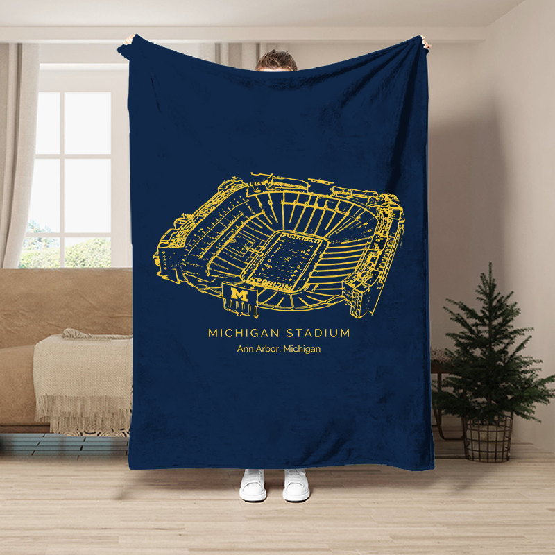 Michigan Stadium - Michigan Wolverines football, College Football Blanket